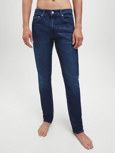 Calvin Klein Ruhák HU282963 | Calvin Klein Slim Férfi Farmernadrág Sötét Kék